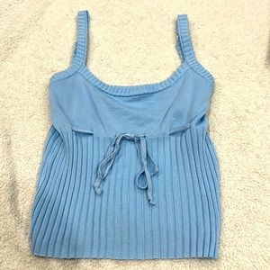 Women’s Baby blue tank top in size small-medium